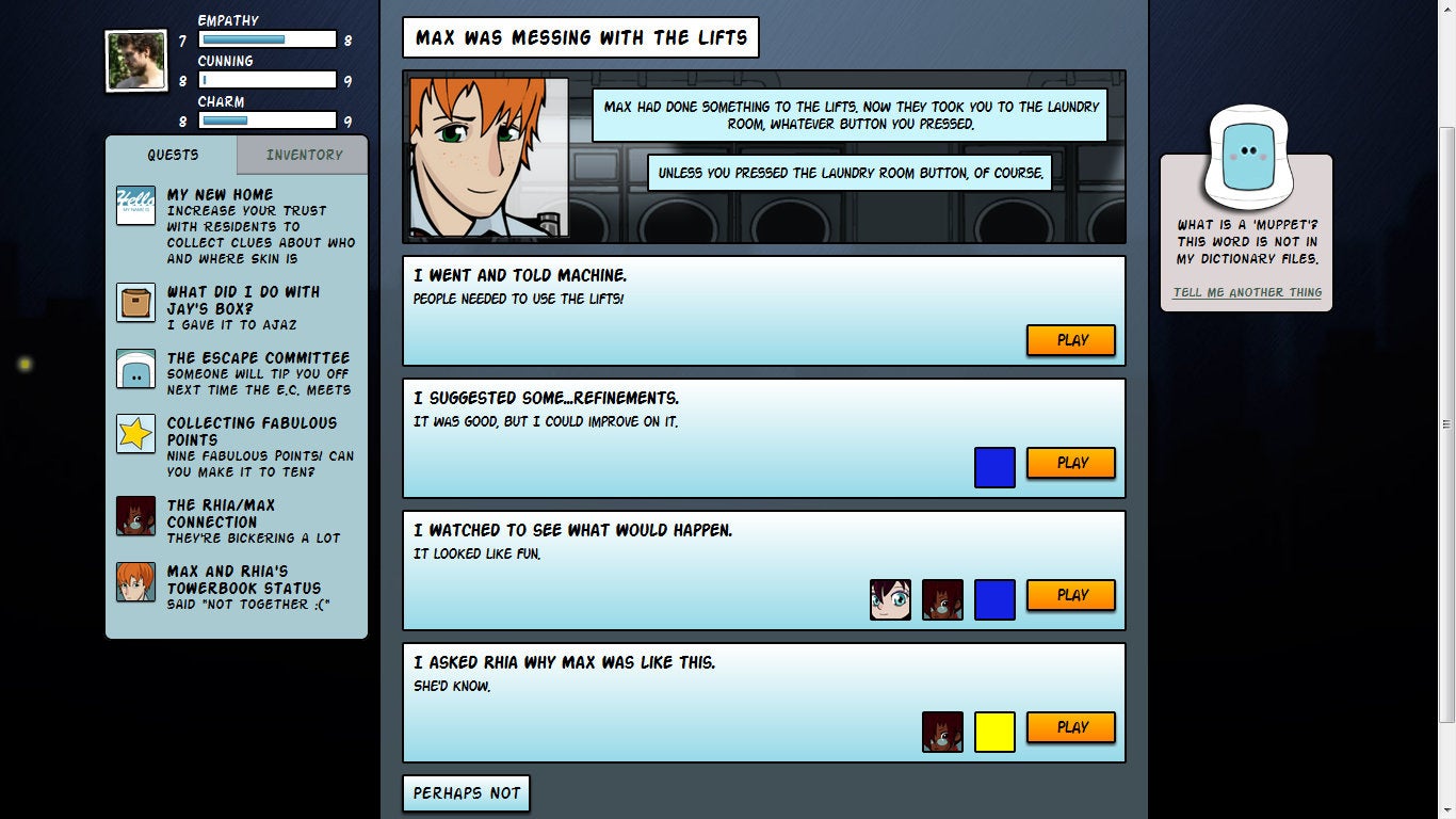 Where does an interactive story game by ChildLine fit in?
